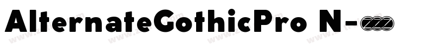 AlternateGothicPro N字体转换